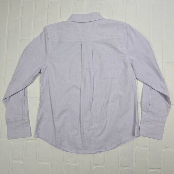 A new day Blue Striped Collared Button Up Shirt Small - Picture 2 of 3